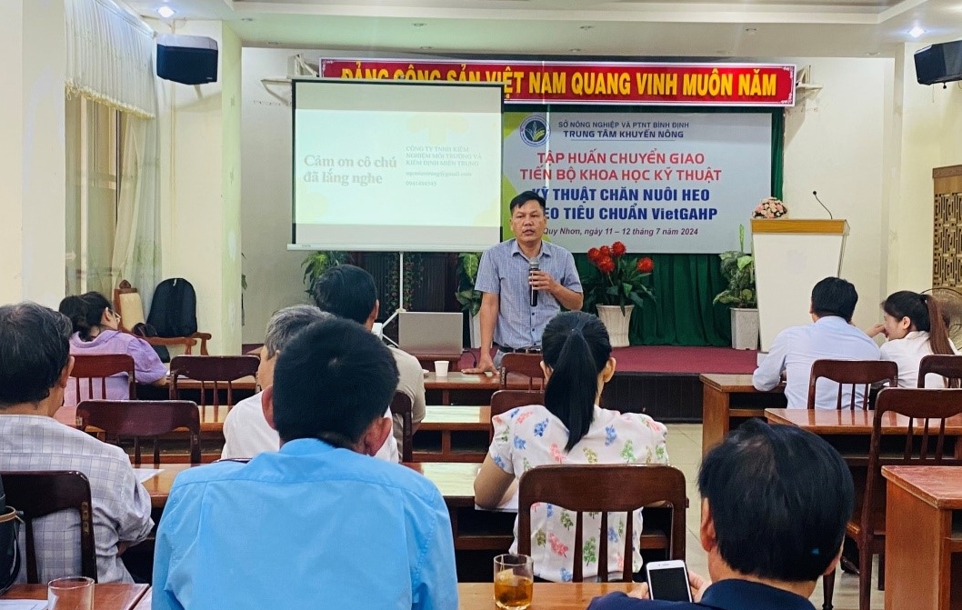 Bình Định Tập huấn chuyển giao kỹ thuật Daga88a linkhttps daga88a linkhttps daga88a link heo theo tiêu chuẩn VietGAHP