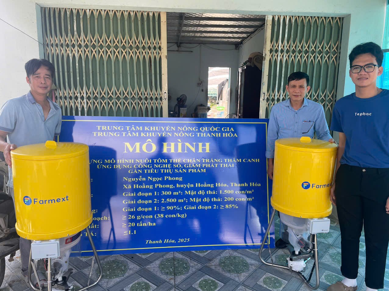 Thanh Hóa Nuôi tôm thẻ chân trắng thâm canh ứng dụng công nghệ số