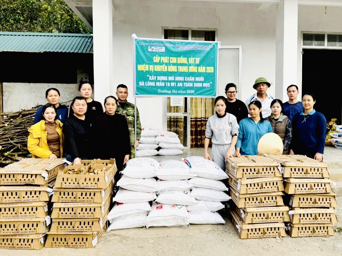 Hỗ trợ mô hình sinh kế tại Trường Hà Tri ân cội nguồn cách mạng